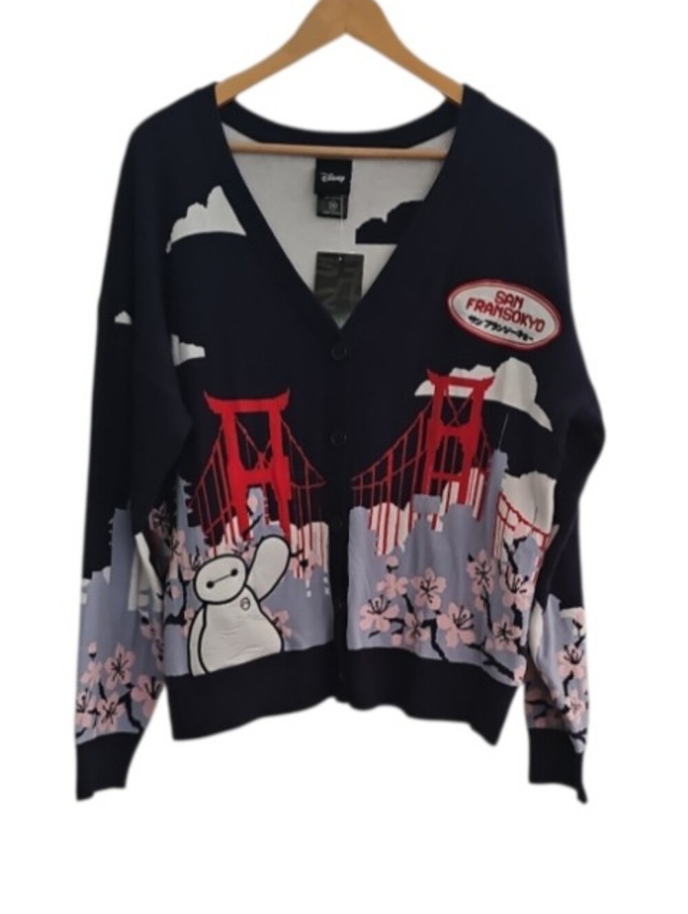 Disney Big Hero 6 Baymax San Fransokyo Cardigan Women’s 2X BoxLunch NWT